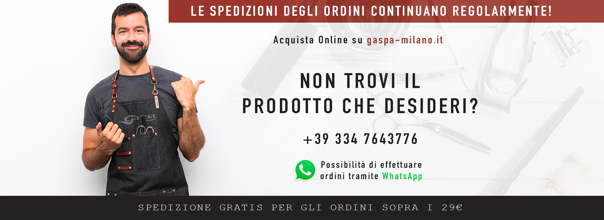 Acquista Online su gaspa-milano.it